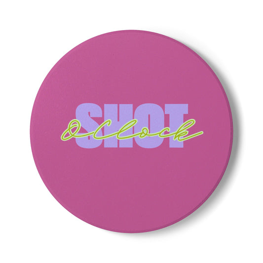 Shot O’Clock Ceramic Coaster