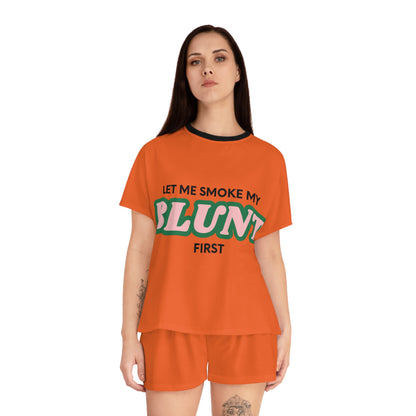 “Let Me Smoke” Pajama Set : Orange