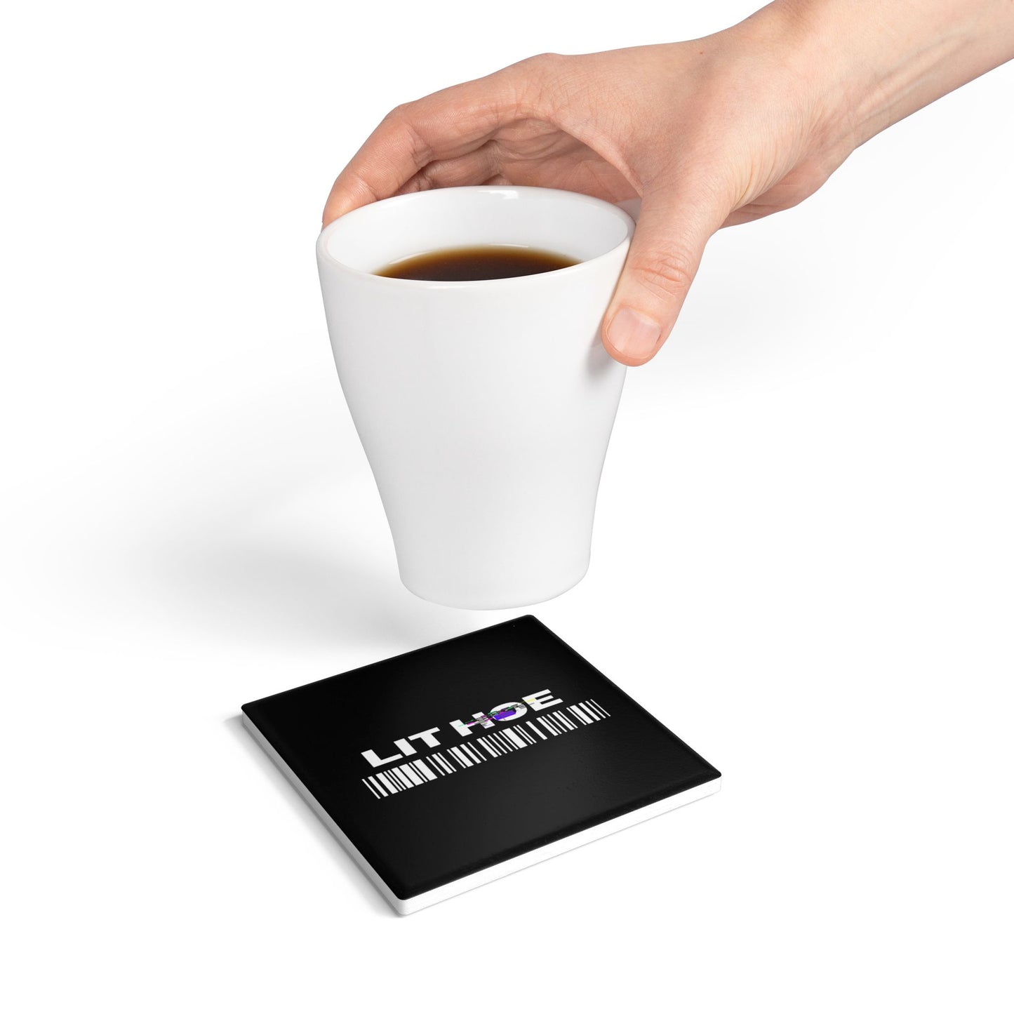 Ceramic Coaster - Lit Hoe