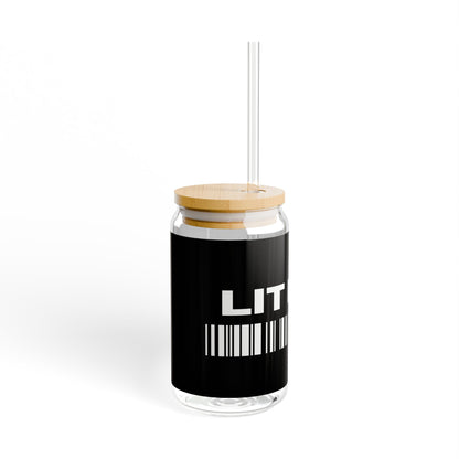 Lit Hoe Sipper Glass, 16oz