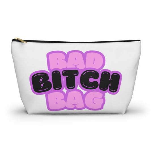 Bad Bitch Accessory Pouch : White