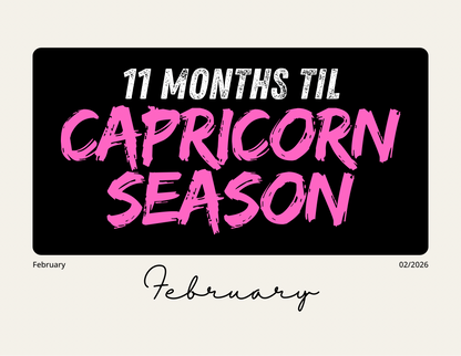 Big Capricorn Energy 2026 Calendar